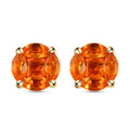 Salamanca Feueropal Druckfassung-Ohrstecker, 925 Silber vergoldet, 0,94 ct.