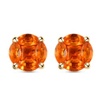 Salamanca Feueropal Ohrringe, 925 Silber vergoldet ca. 0.94 ct