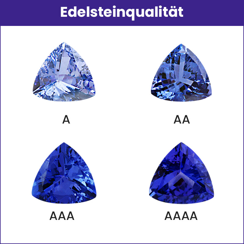 AAA Tansanit und weiße Zirkon-Ohrringe, 925 Silber platiniert ca. 1.27 ct