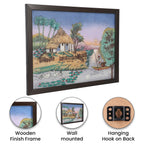 Handgefertigte Edelstein Malerei 36x28cm, Natur