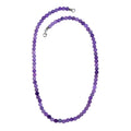 Lila Jade Halskette, 50 cm - 158,98 ct.