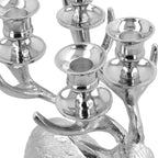 Rentier Figur 4er Kerzenhalter, 23.8x17x25.4cm, silber