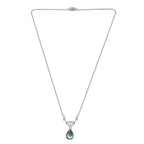 Labradorit Collier, ca. 45 cm, Edelstahl ca. 6,15 ct