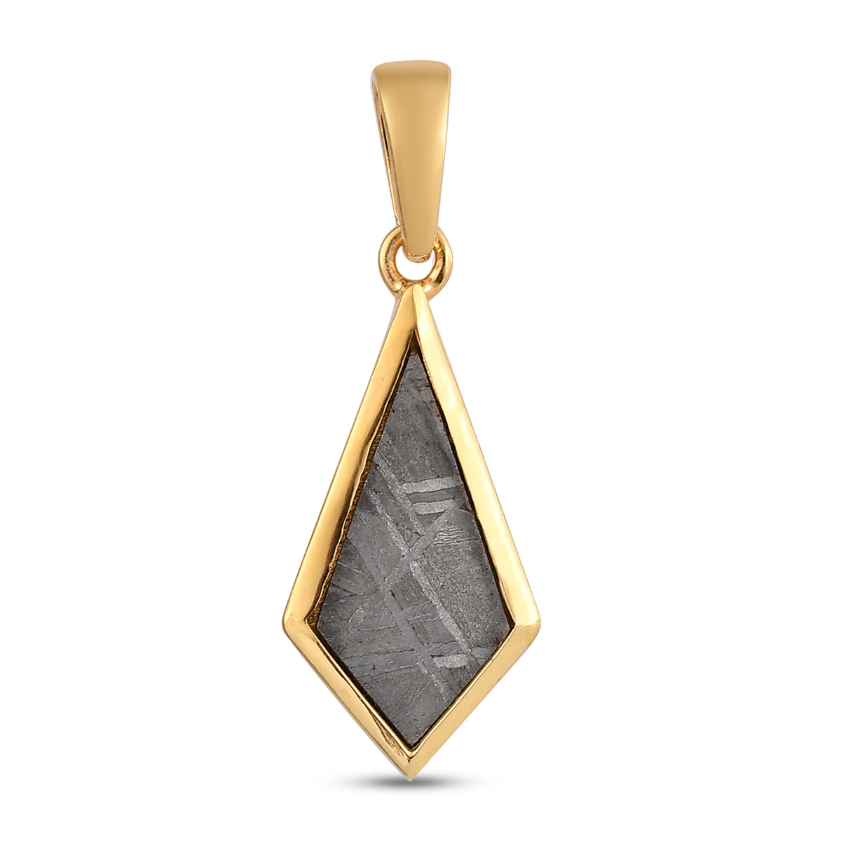 Meteorit Anhänger 925 Silber vergoldet ca. 4,58 ct