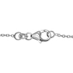Kagem sambische Smaragd Halskette, ca. 45 cm, 925 Silber platiniert ca. 0.90 ct