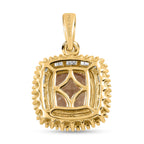 ILIANA AAA Turkizit und weißer Diamant SI G-H Anhänger, 750 Gelbgold ca. 2.66 ct