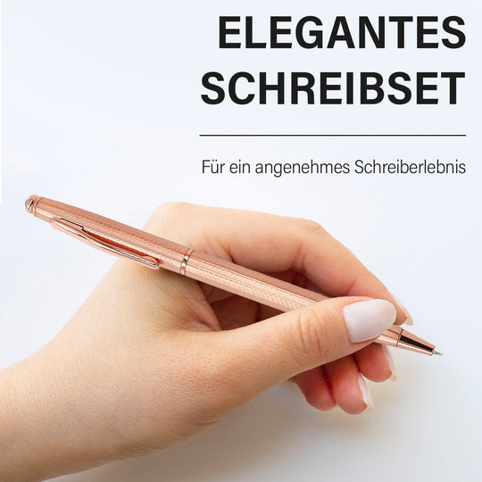 2er-Set, antibakteriell Stift aus Kupfer, besetzt mit Kristallen, Bronze