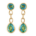 Pfau Triplett Quarz-Ohrhänger - 5,34 ct.
