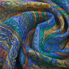 100% Natur Seide, Designer Schal, 50x160 cm, Hellgrün