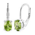 Peridot Solitär-Ohrhänger in Silber, 1,65 ct.