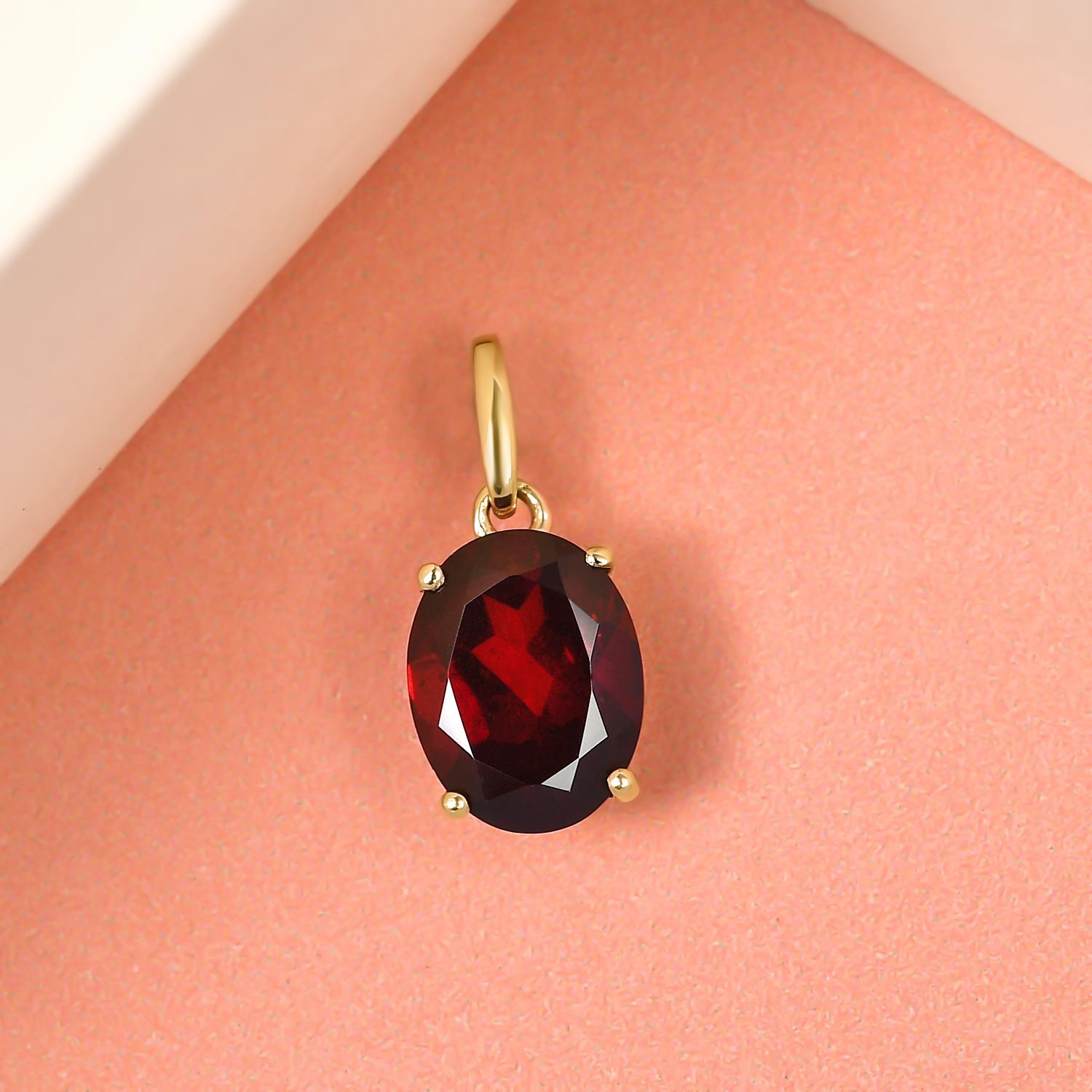 Natürlicher Mosambik Granat-Anhänger, 375 Gold ca. 1.99 ct