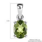 Natürlicher Peridot Anhänger, 925 Silber ca. 1,23 ct