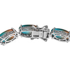 Aqua Terra Costa Quarz Armband, ca. 20 cm, 925 Silber platiniert ca. 39.09 ct
