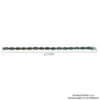 Aqua Terra Costa Quarz Armband, ca. 20 cm, 925 Silber platiniert ca. 39.09 ct