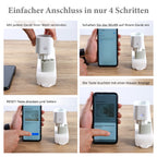 EU-Standard Smart Plug zum Überwachen des Stromverbrauchs per App, 5x5x8.7cm