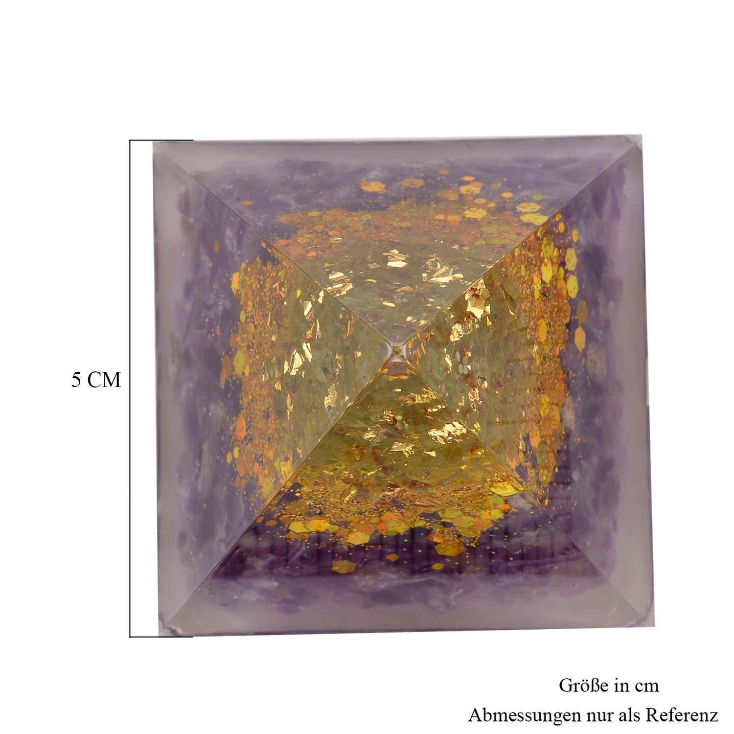 Feng Shui Edelstein Pyramide, Baum des Lebens mit Amethyst und Peridot