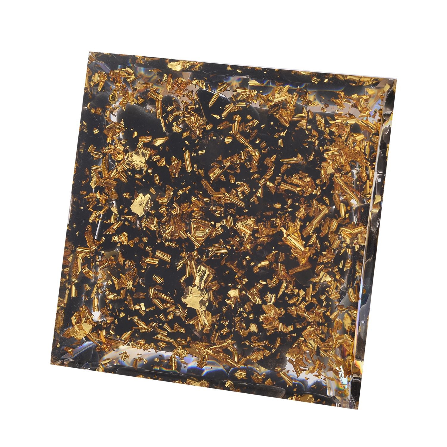 Feng Shui Edelstein Pyramide, Lotusblüte, Schwarzer Obsidian und Rosenquarz