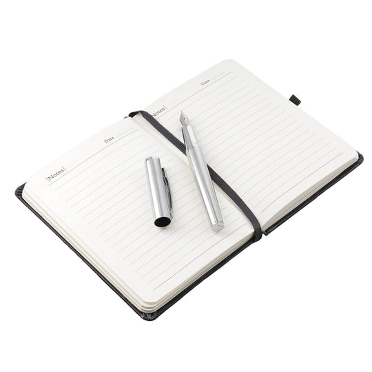 Klassisches Hardcover-Tagebuch & Füllfederhalter-Geschenkset, 15x1.5x11cm