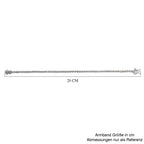 Diamant Armband, ca. 19 cm, 925 Silber platiniert ca. 0.50 ct