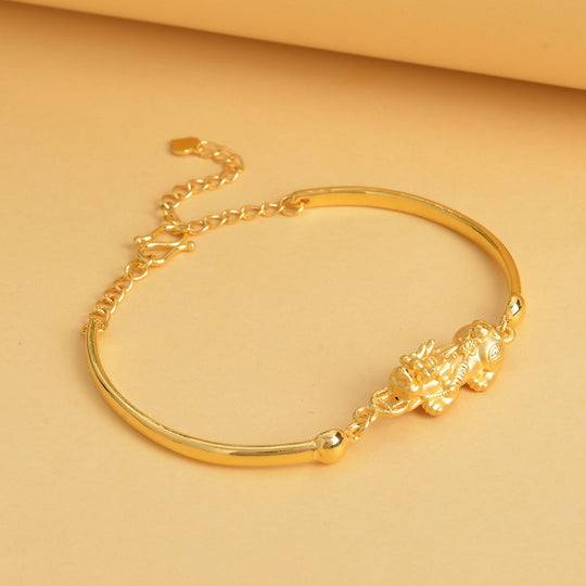 Feingold-Armband, ca. 19 cm, 999 Gold ca. 5,61g