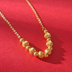 Feingold-Halskette, ca. 50 cm, 999 Gold ca. 5,34g