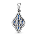 Kaschmir Kyanit-Anhänger, 925 Silber platiniert ca. 1.60 ct