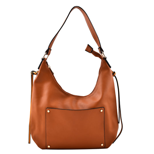 Hobo Tasche mit Schulterriemen 28x11x25 cm, Braun