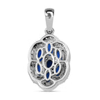 Kaschmir Kyanit-Anhänger, 925 Silber platiniert ca. 2,64 ct