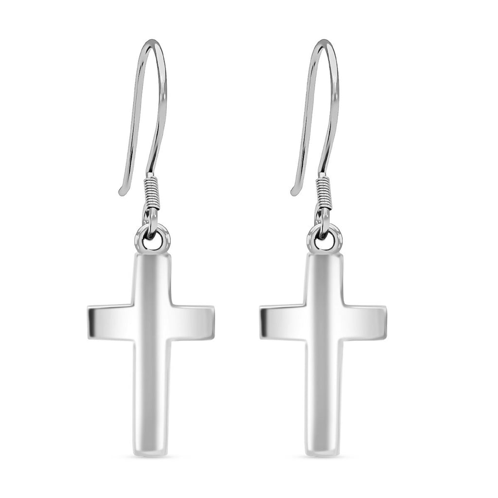 Kreuz-Ohrringe, 925 Silber ca. 2,90g