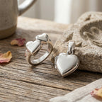 Herz Ring und Medaillon-Anhänger