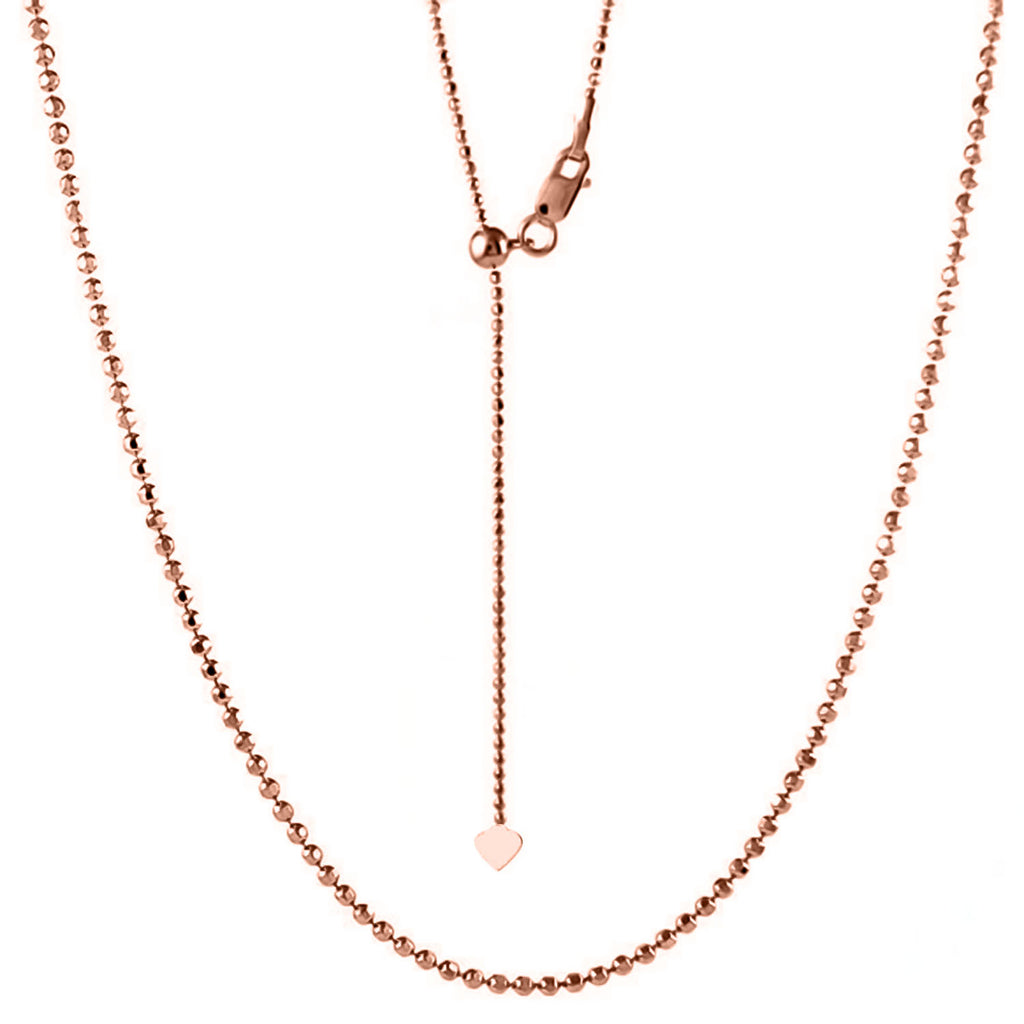 Rosegold Kugelkette