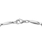 Himmelblaues Topas Armband, ca. 20 cm, Edelstahl ca. 2,82 ct