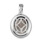 Prasiolith-Anhänger, Messing platiniert ca. 3,19 ct