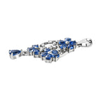 Kaschmir Kyanit-Anhänger, 925 Silber platiniert ca. 3.33 ct