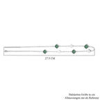 Grüne Aventurin Halskette, ca. 50 cm, Edelstahl ca. 32.00 ct