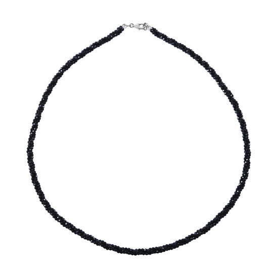 Mehrfarbige Edelstein Halskette, 45cm, 925 Silber - 100 ct.