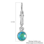 Pfau Triplette Quarz Ohrringe, 925 Silber platiniert ca. 1.94 ct