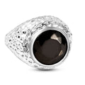 Elite Schungit Ring, 925 Silber (Größe 16.00) ca. 4.49 ct
