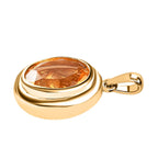 Citrin Anhänger, Messing vergoldet ca. 3.30 ct
