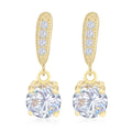CLOSE OUT DEAL Zirkonia Ohrringe, 925 Silber vergoldet