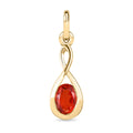 Padparadscha Triplett Quarz Anhänger - 0,92 ct.