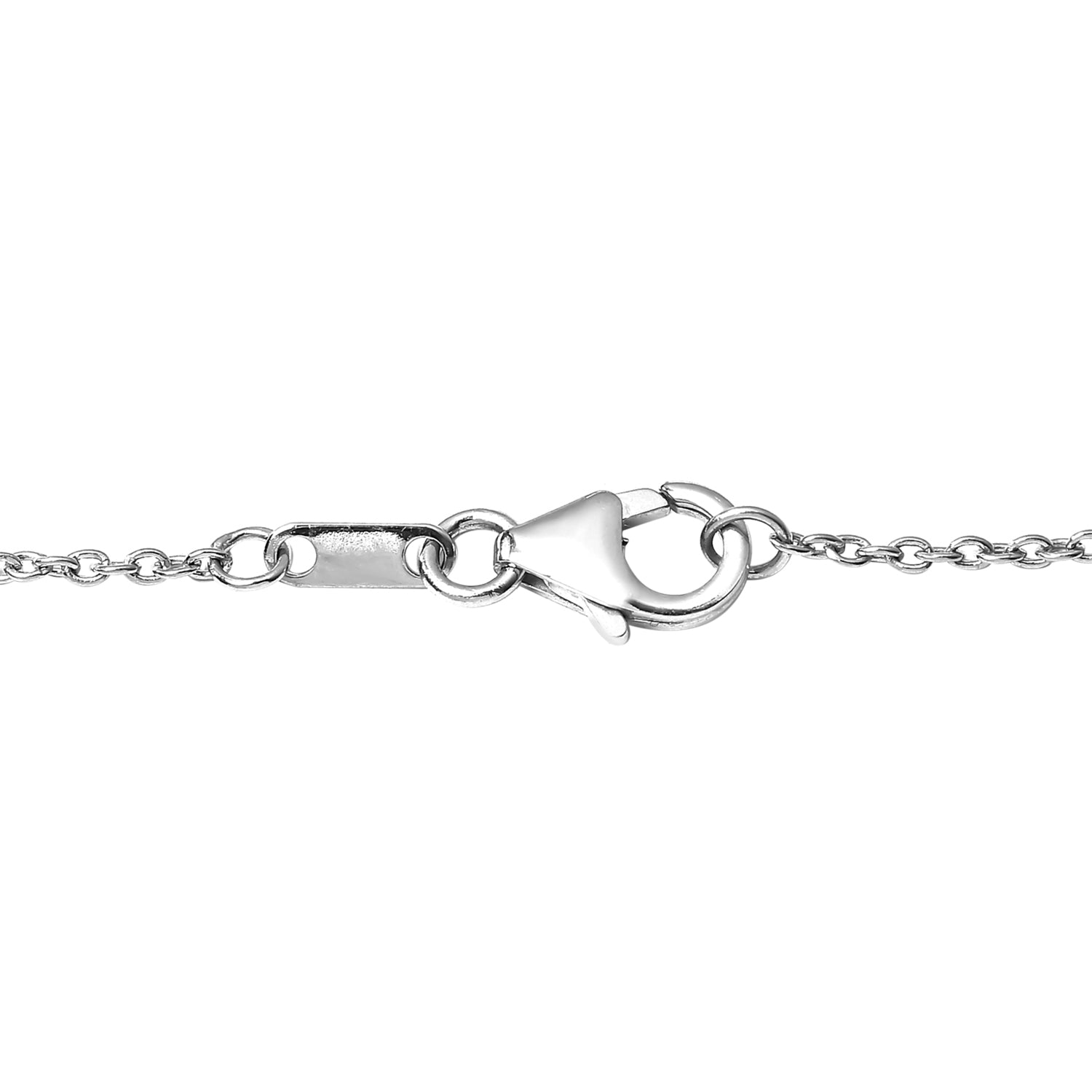 Diamant Halskette 50 cm 925 Silber platiniert ca. 0,50 ct