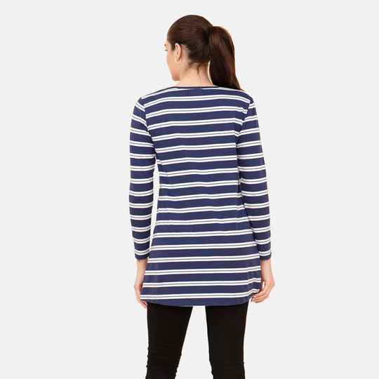 TAMSY - Damen Bluse, Größe 38, Blau
