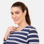 TAMSY - Damen Bluse, Größe 38, Blau