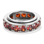 Granat Zirkonia-Ring, reines Messing (Größe 16.00) ca. 7,31 ct