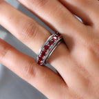 Granat Zirkonia-Ring, reines Messing (Größe 16.00) ca. 7,31 ct