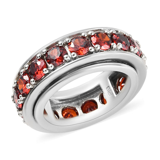 Granat Zirkonia-Ring, reines Messing (Größe 16.00) ca. 7,31 ct
