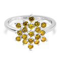 LUSTRO STELLA - peridot Zirkonia-Ring, 925 Silber (Größe 16.00) ca. 1,29 ct