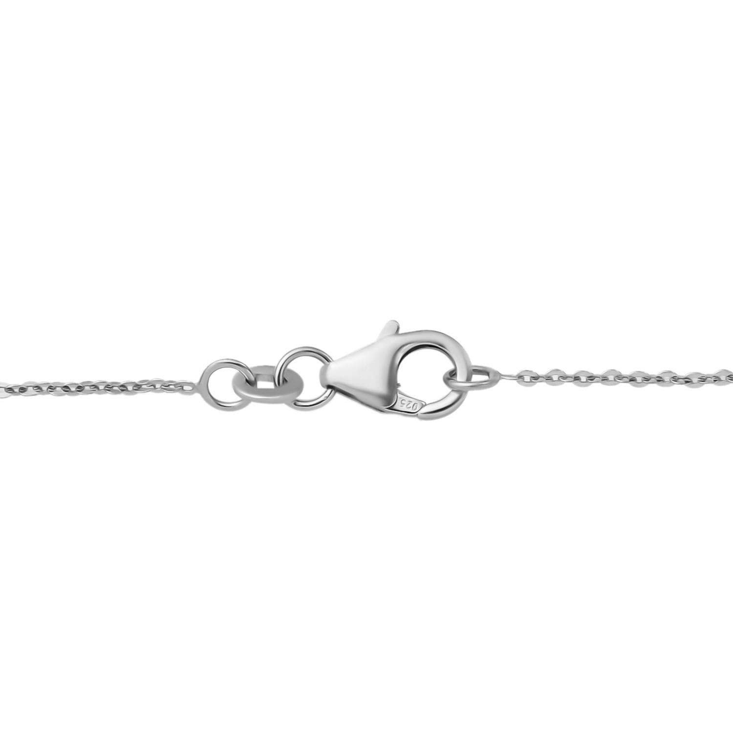 Amerikanisches, natürliches Sleeping Beauty Türkis Collier, ca. 45 cm, 925 Silber platiniert ca. 6.73 ct