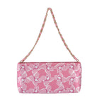 Luxury Edition: Seidenbrokat Handtasche mit Satin Geschenbox, RFID, Rosa